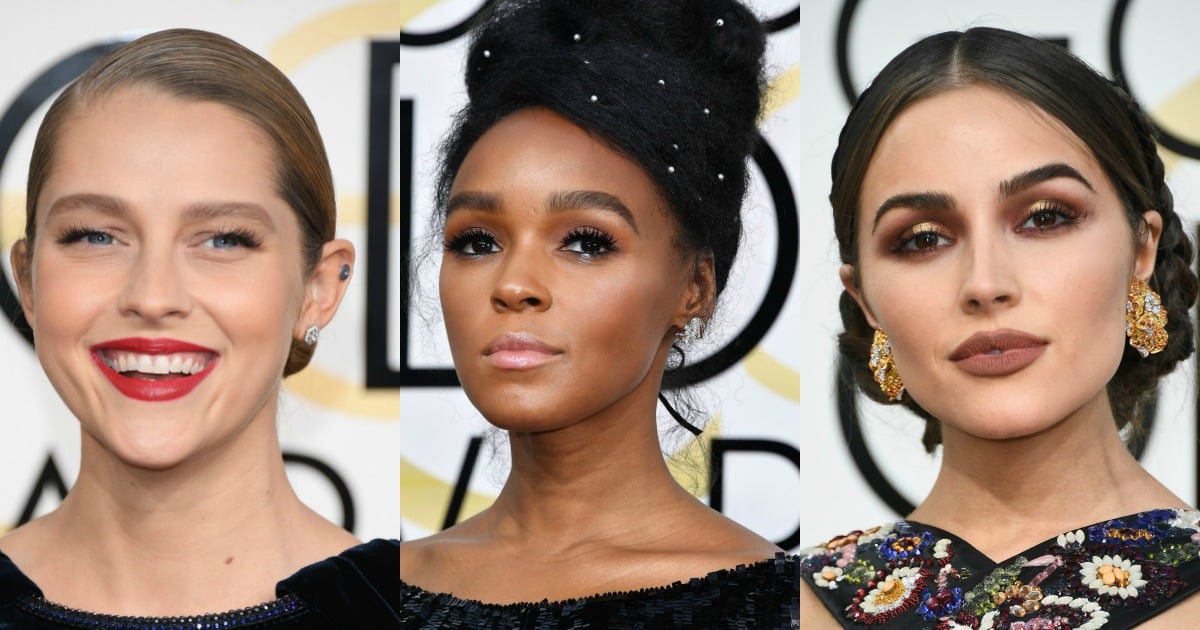 All the best Golden Globes 2017 beauty and hair looks from the red carpet.