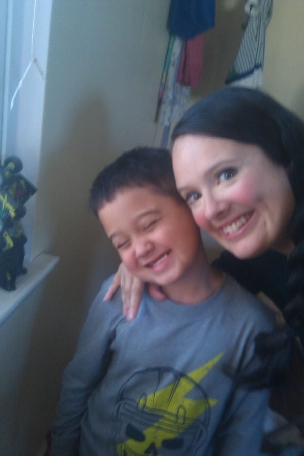 monica and son