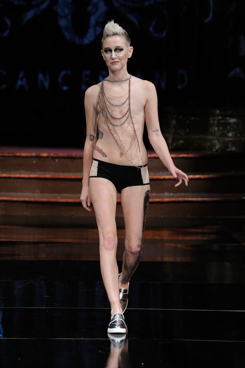 breast cancer lingerie new york fashion week