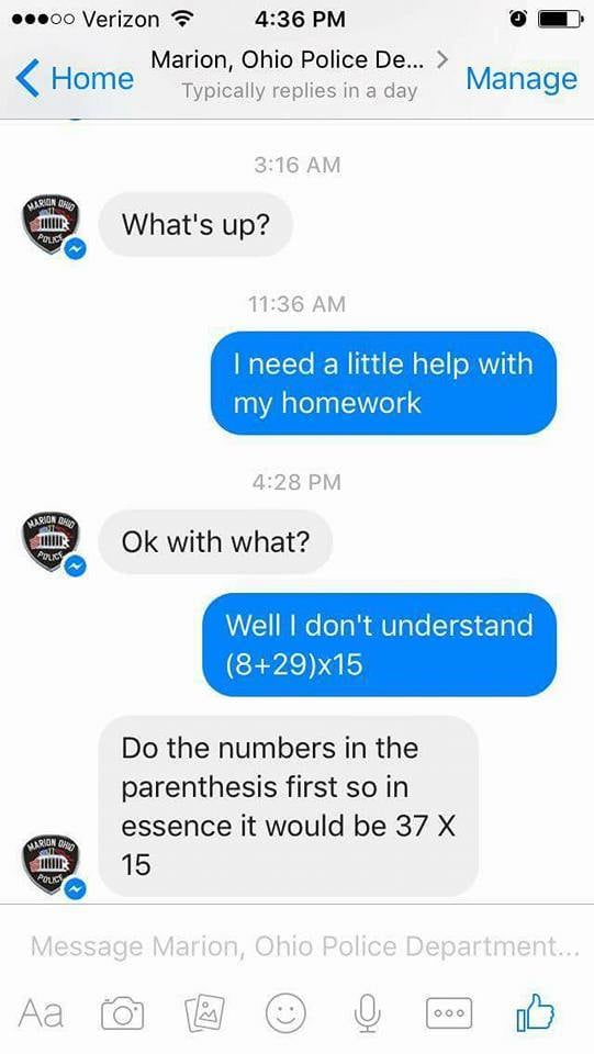police homework