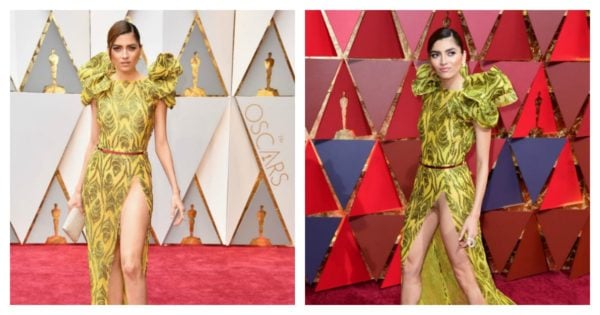 Oscars 2017 wardrobe malfunction leaves Blanca Blanco exposed.
