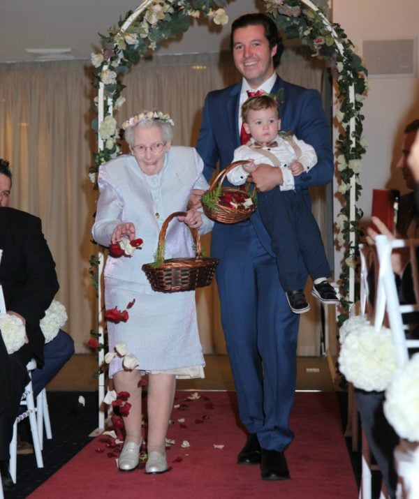 nanna as flowergirl
