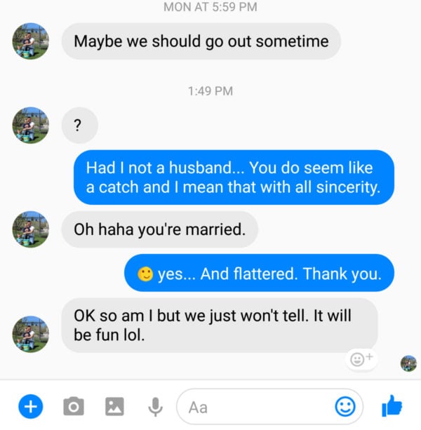 The response to this cheating husband's messages goes viral.