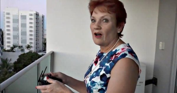 pauline hanson drone