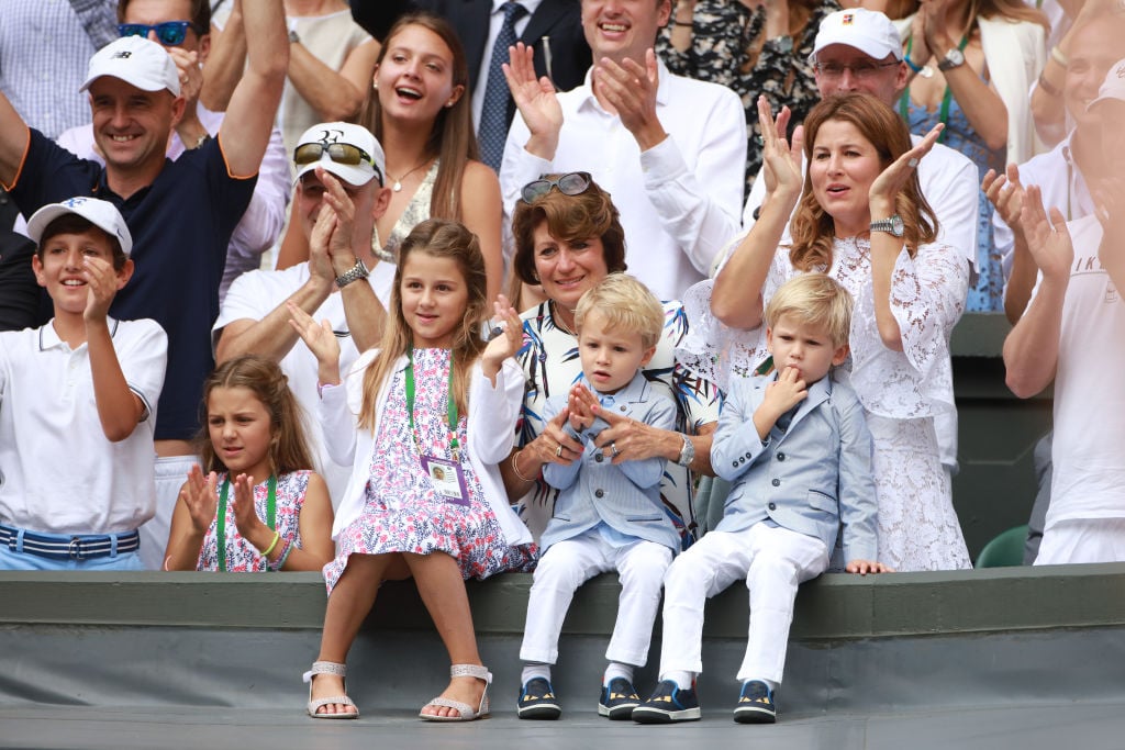 Federer's two sets of twins are the real stars of Wimbledon final.