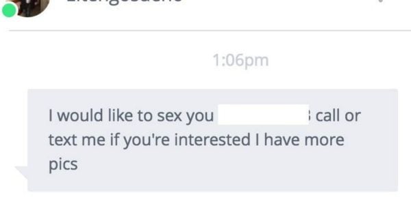 The weird online dating messages every woman receives