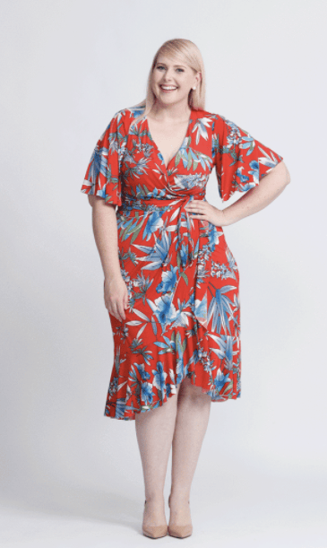 Womens Shelly Beach Wrap Dress