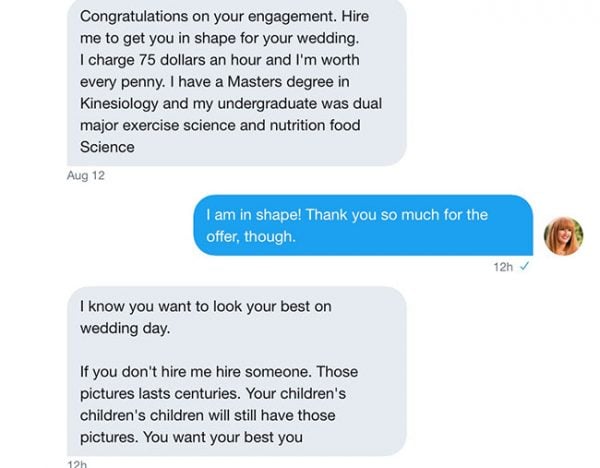 trainer bride convo