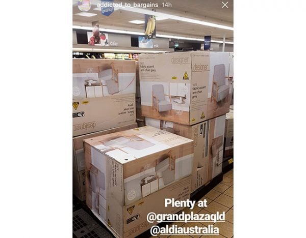 aldi stock chairs homewares