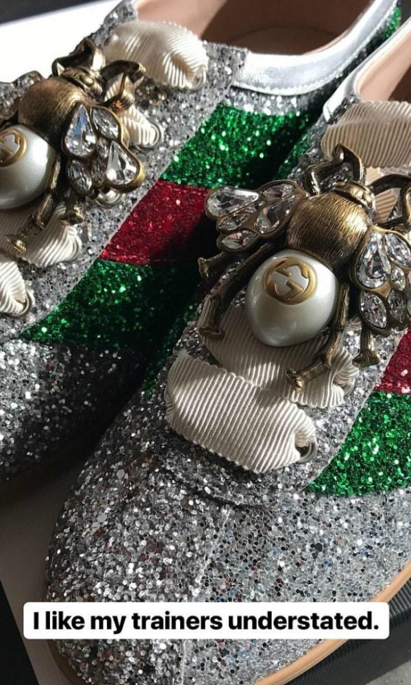 gucci bedazzled sneakers