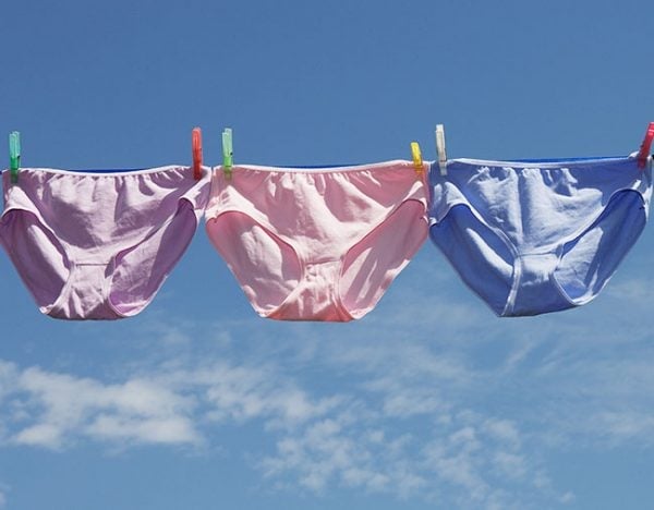 washing underwear