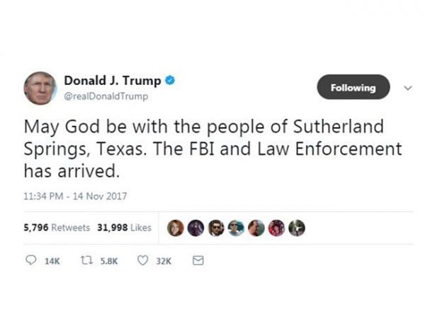 trump shooting wrong tweet