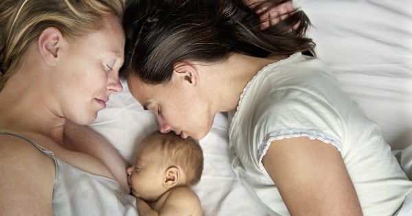 How does co-breastfeeding work between lesbian couples?