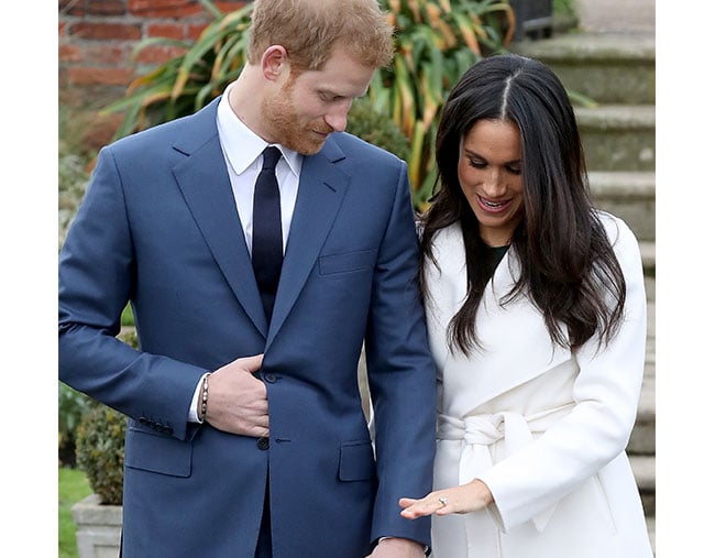 meghan markle prince harry engagement pics ring