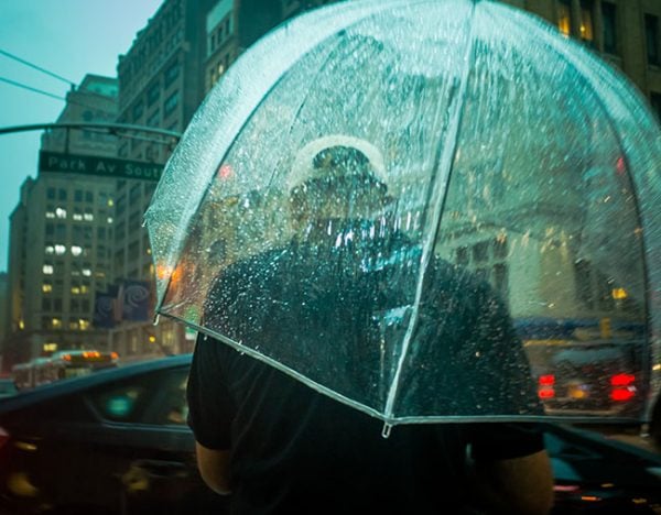 umbrella rain city