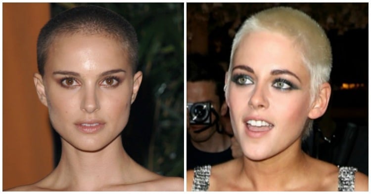 Celebrities with shaved heads: We think it's going to come back in 2018.