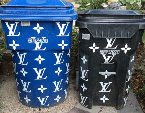 Louis Vuitton Trash Can Kim Kardashian