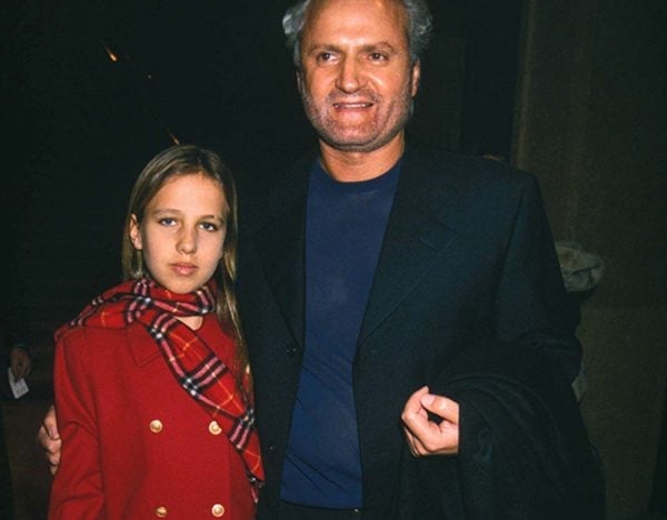 FASHION DESIGNER GIANNI VERSACE AND HIS NIECE ALLEGRA AT THE