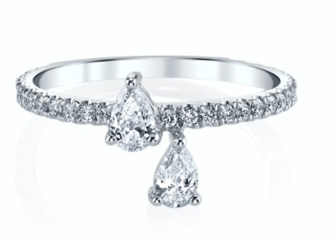 teardrop engagement rings