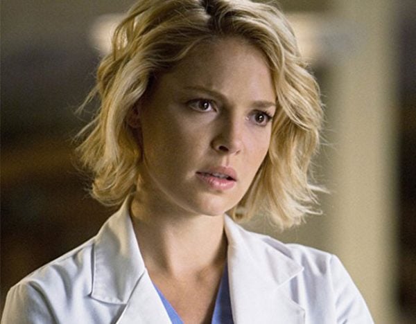 Katherine Heigl as Izzie Stevens on Grey's Anatomy.