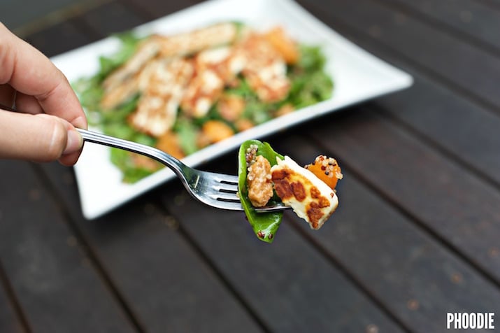 Haloumi, Quinoa and Sweet Roasted Almond Salad