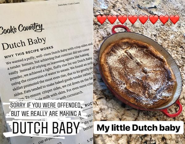 Arie Lauren Bachelor Dutch baby prank