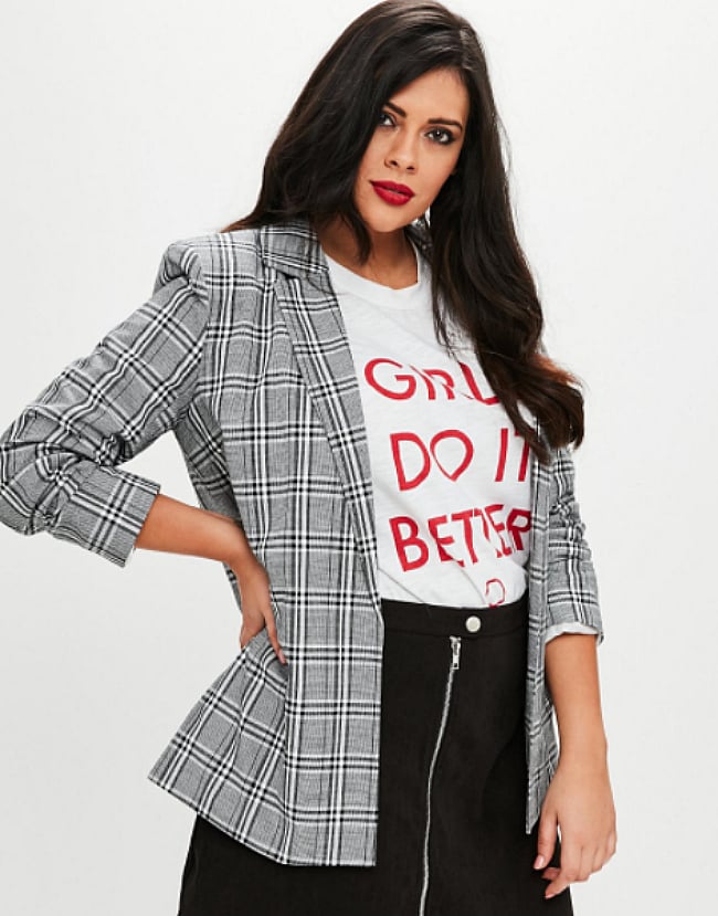 How to wear checked blazers like an Instagram fashion blogger.