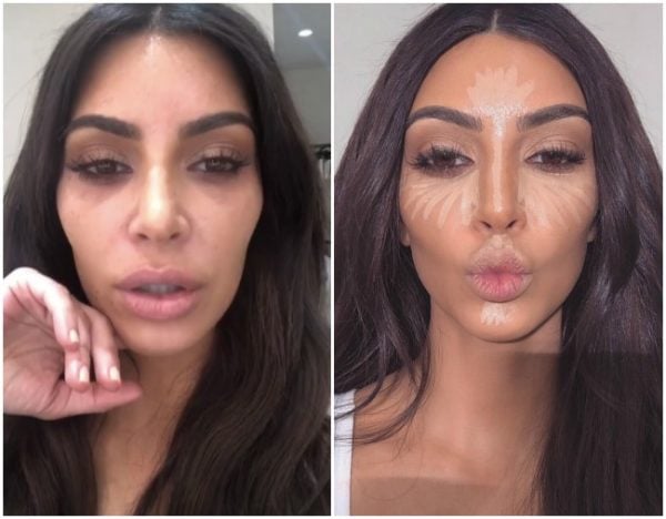 kim kardashian makeup dark circles