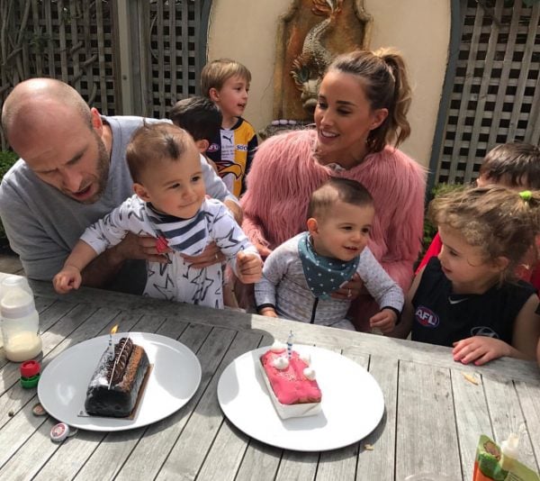 Bec Judd twins cake