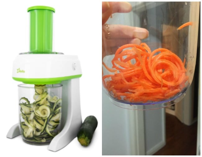 Brentwood FP-560G 5-Cup Electric Vegetable Spiralizer and Slicer - Green,  White 