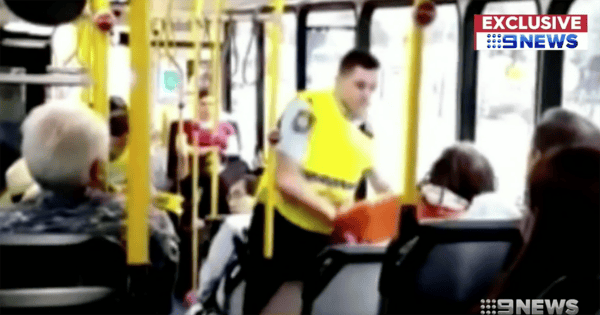 The footage was shared on social media. Image via Nine News.