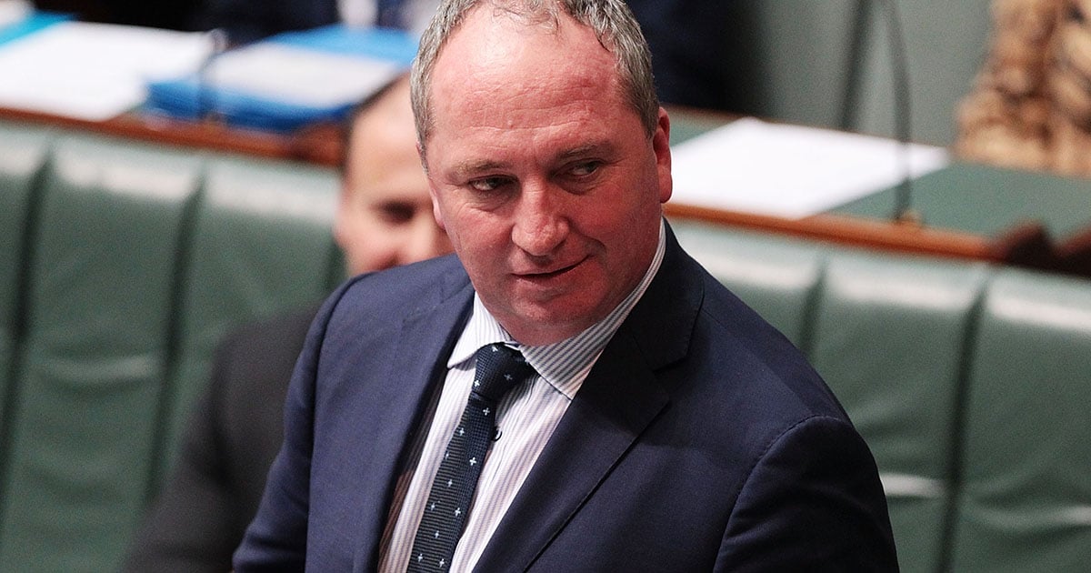 Barnaby Joyce on his baby son: He wants to be 