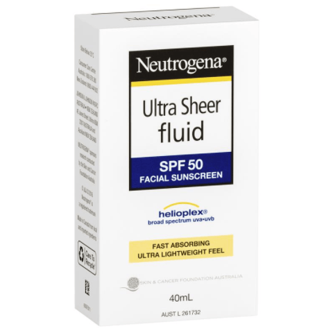 Neutrogena SPF 50+ Ultra Sheer Fluid