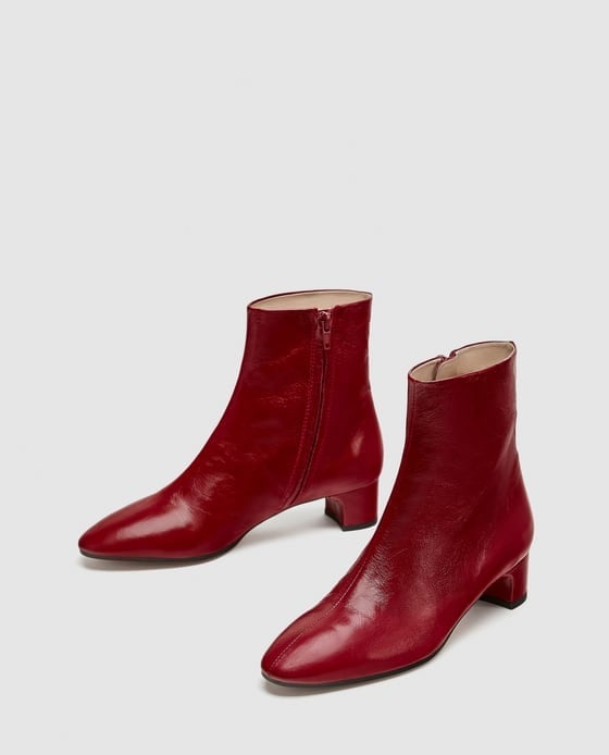 Zara Red Boots