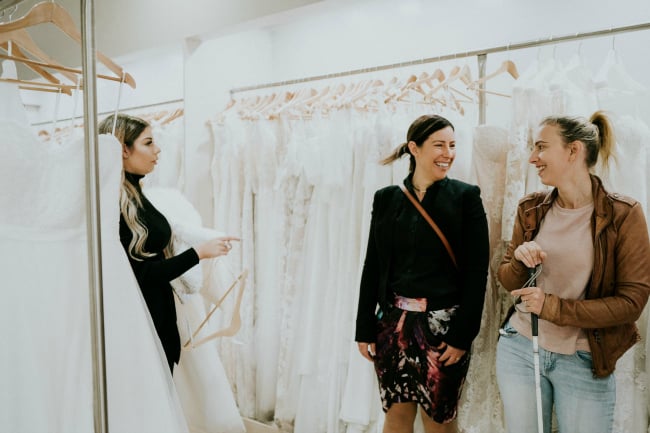 wedding dress shopping