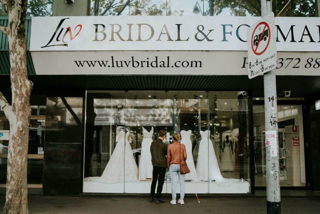 wedding dress shopping