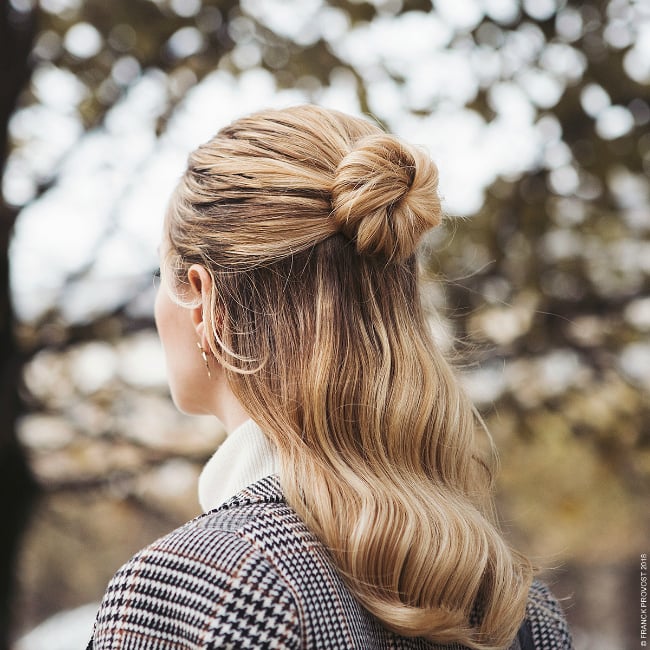 HalfUp Bun DIY  POPSUGAR Beauty