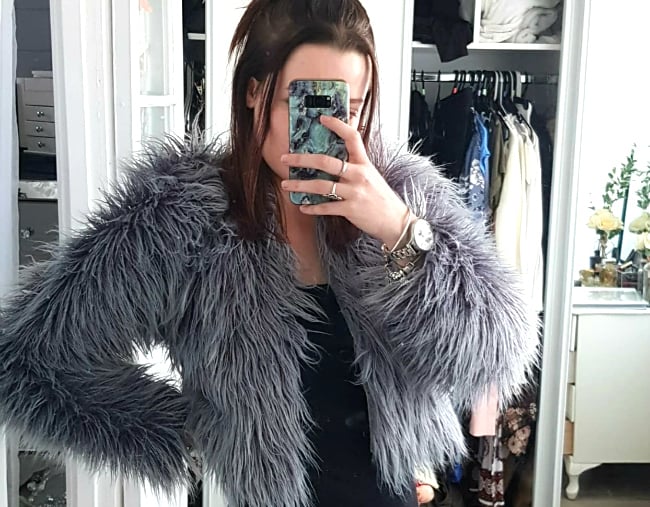 fur throw kmart