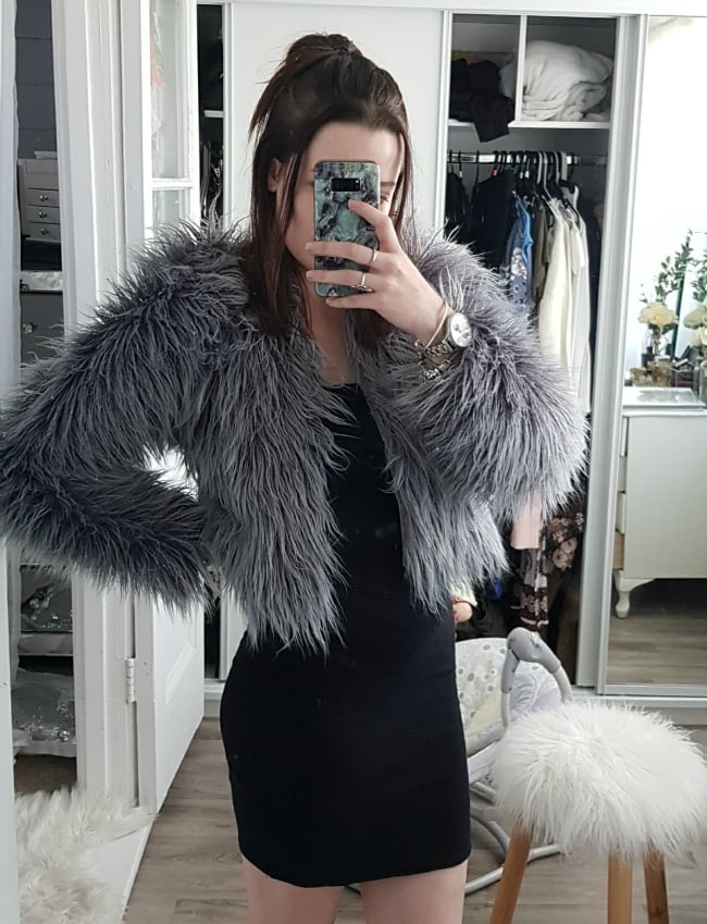 The $19 Kmart faux fur rug an Aussie mum used to make a jacket.