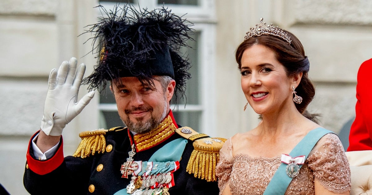 Princess Mary gives speech for Prince Frederick's 50th birthday.
