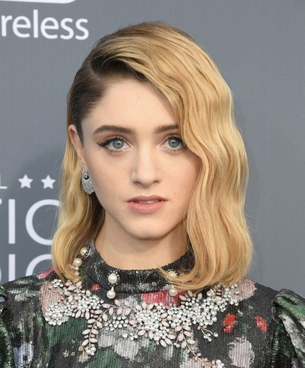 Natalia Dyer lob hairstyle inspiration