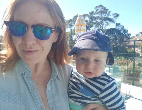 Amy Nelmes and son