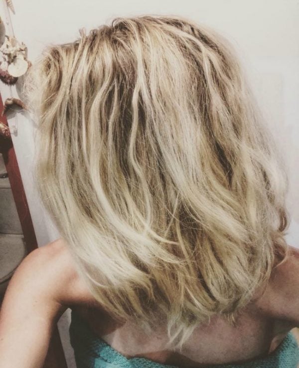 Not washing hair