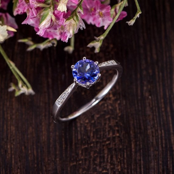 Tanzanite engagement ring