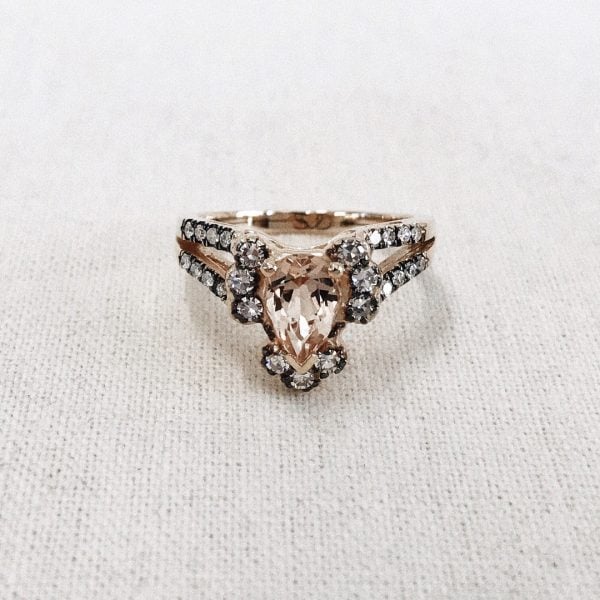 Half Halo engagement ring