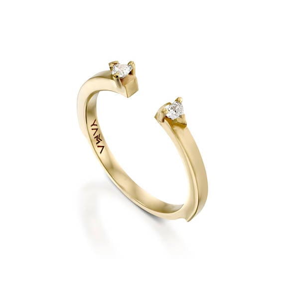Cuff engagement ring