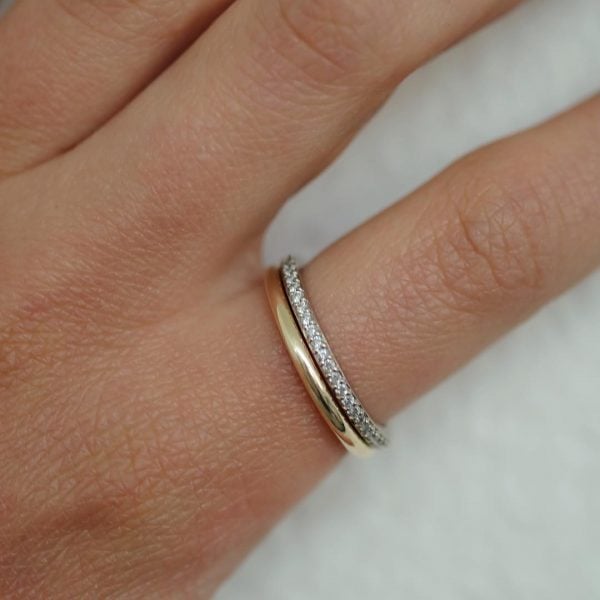 Minimalist engagement rings