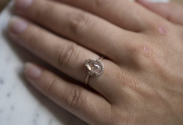 Half Halo engagement ring