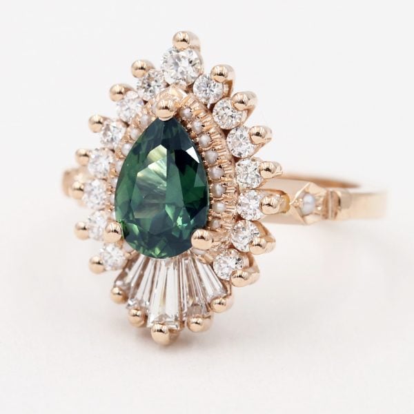 Sapphire engagement ring
