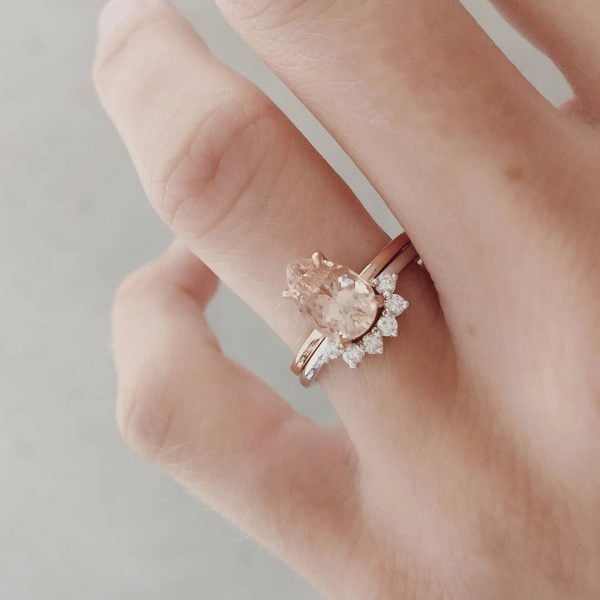 Stacking engagement rings